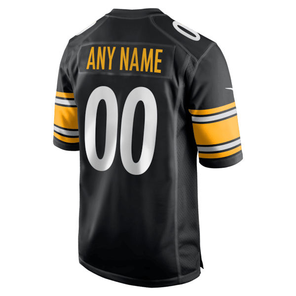 Nike Pittsburgh Steelers Custom Game Jersey Black