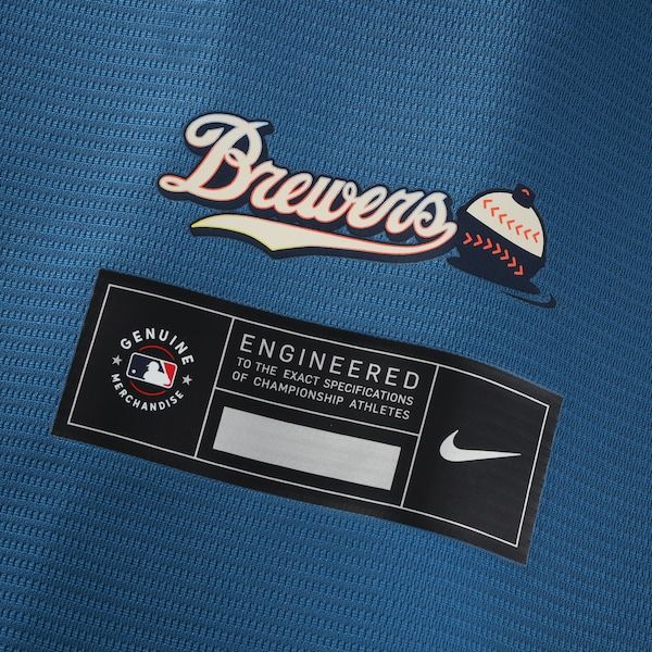 Nike Christian Yelich Milwaukee Brewers 2026 City Connect Stadium Jersey Mineral Blue