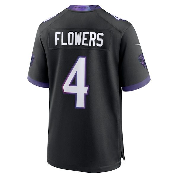 Nike Zay Flowers Baltimore Ravens Alternate Game Jersey Black