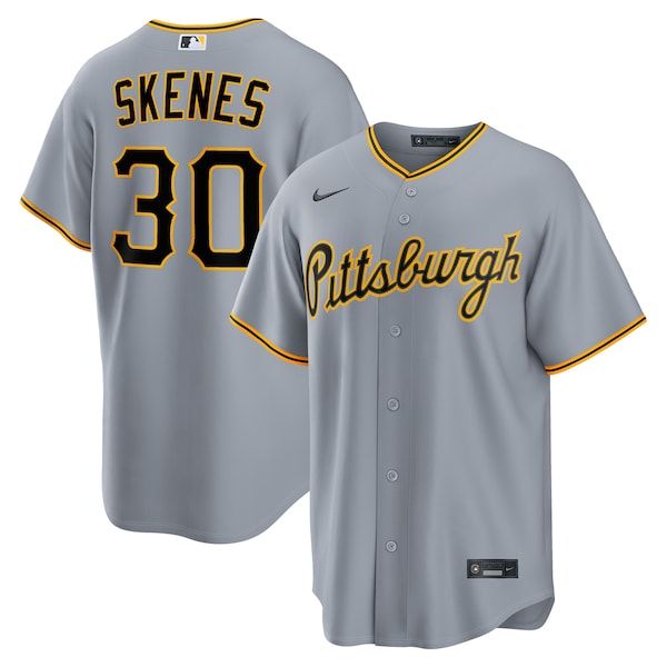 Nike Paul Skenes Pittsburgh Pirates Road Replica Jersey Gray