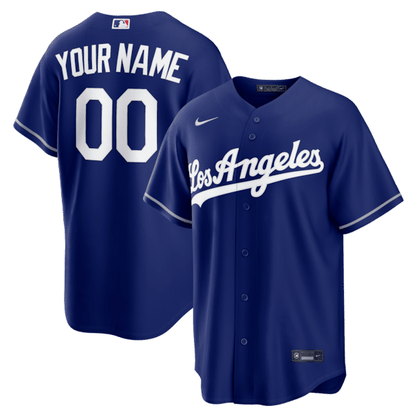 Nike Los Angeles Dodgers Alternate Replica Custom Jersey Royal