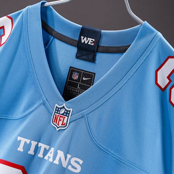 Nike Tennessee Titans Custom Game Jersey Light Blue