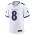 Nike Lamar Jackson Baltimore Ravens Game Jersey White