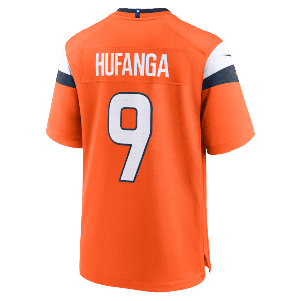 Nike Talanoa Hufanga Denver Broncos Game Jersey Orange