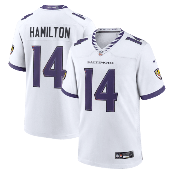 Nike Kyle Hamilton Baltimore Ravens Game Jersey White