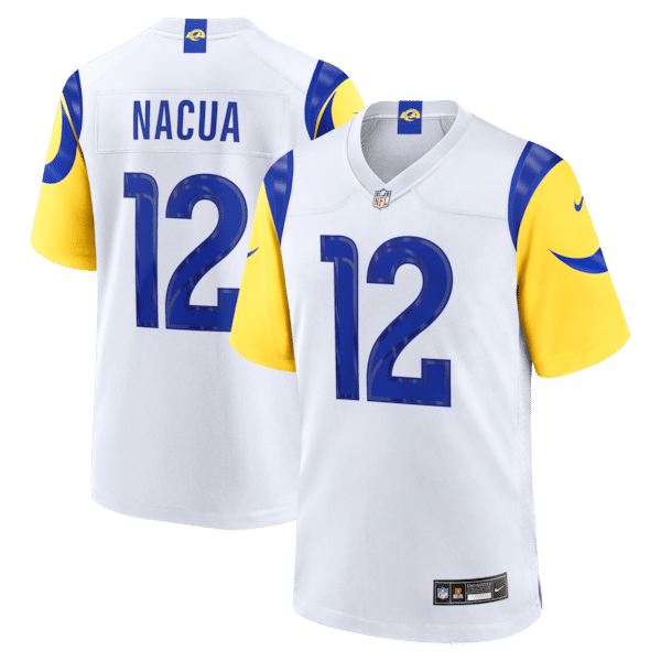 Nike Puka Nacua Los Angeles Rams Game Jersey White