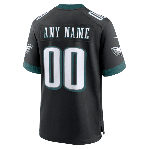 Nike Philadelphia Eagles Alternate Custom Game Jersey Black
