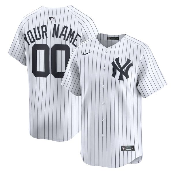 Nike New York Yankees Home Limited Custom Jersey White