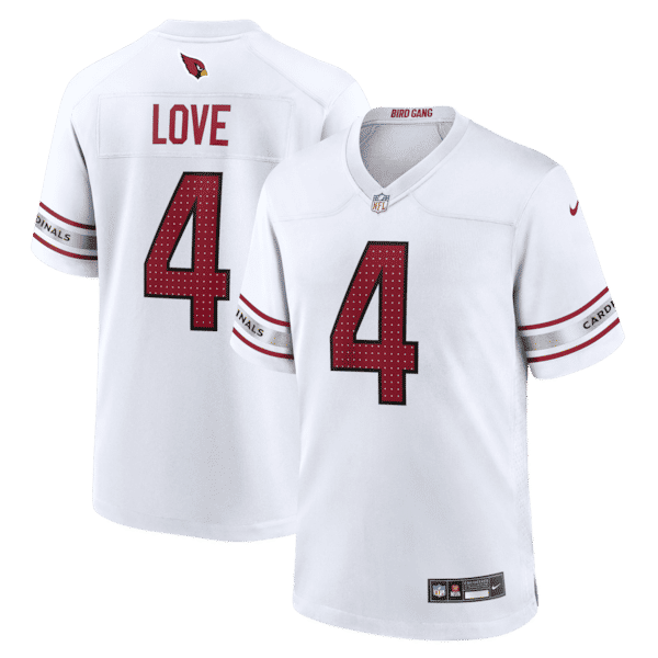 Nike Jeremiyah Love Arizona Cardinals Game Player Jersey White