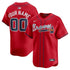 Nike Atlanta Braves Alternate Limited Custom Jersey Red
