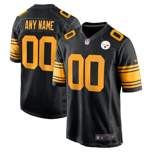 Nike Pittsburgh Steelers Custom Game Jersey Black