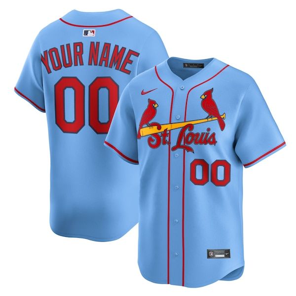Nike St. Louis Cardinals Alternate Limited Custom Jersey Light Blue