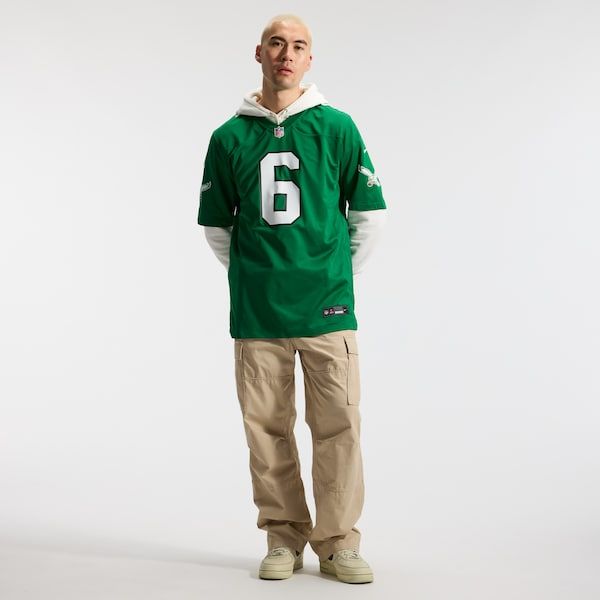 Nike DeVonta Smith Philadelphia Eagles Alternate Game Jersey Kelly Green
