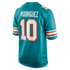 Nike Jacob Rodriguez Miami Dolphins Alternate Game Jersey Aqua