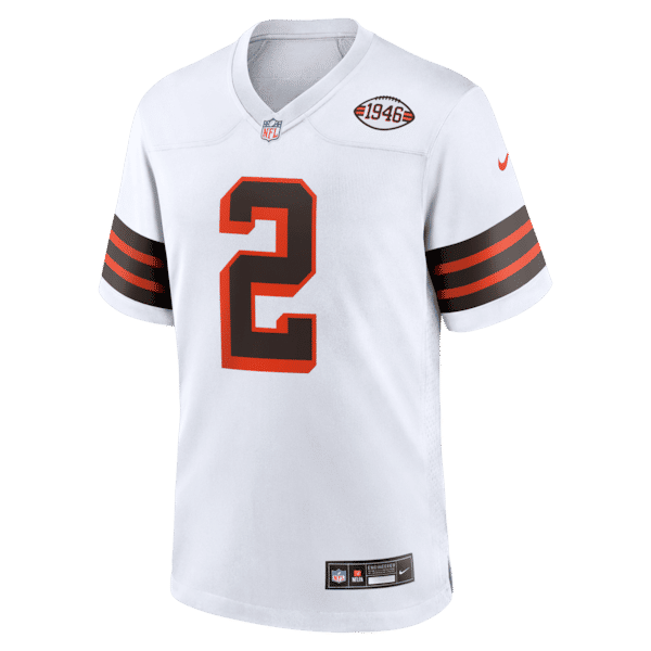 Nike Shedeur Sanders Cleveland Browns Alternate Game Jersey White