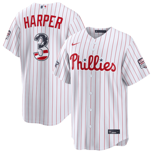 Nike Bryce Harper Philadelphia Phillies 2026 All-Star Game White Stadium Jersey