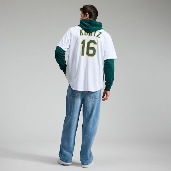 Nike Nick Kurtz Athletics Home Replica Player Jersey White