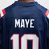 Nike Drake Maye New England Patriots Game Jersey Navy