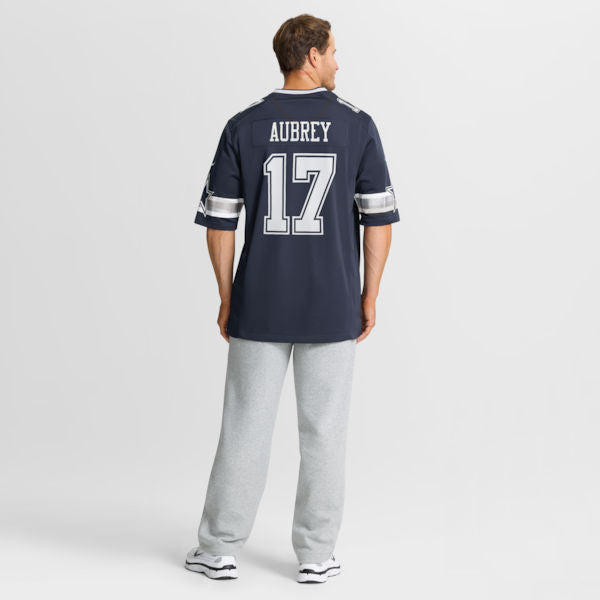 Nike Brandon Aubrey Dallas Cowboys Team Game Jersey Navy