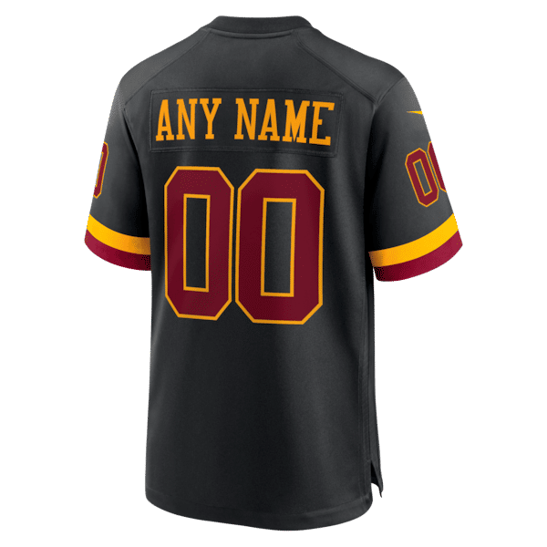 Nike Washington Commanders Hail Raiser Alternate Custom Game Jersey Black