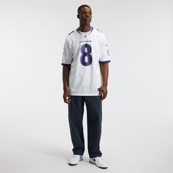 Nike Lamar Jackson Baltimore Ravens Game Jersey White