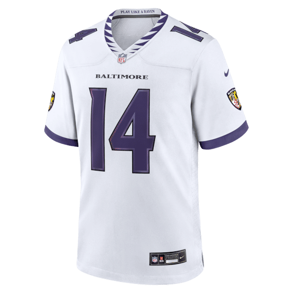 Nike Kyle Hamilton Baltimore Ravens Game Jersey White