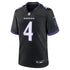 Nike Zay Flowers Baltimore Ravens Alternate Game Jersey Black