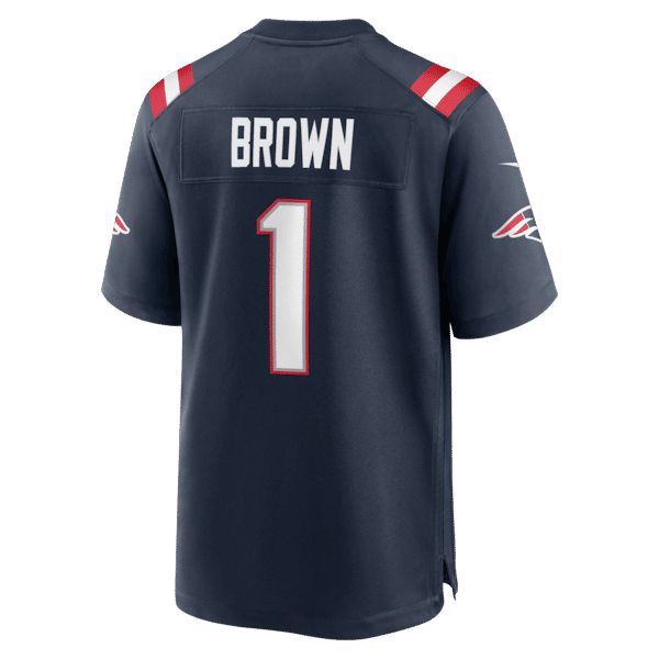 Nike A.J. Brown New England Patriots Game Jersey Navy