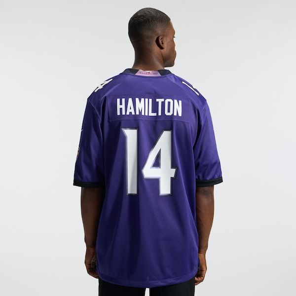Nike Kyle Hamilton Baltimore Ravens Game Jersey Purple