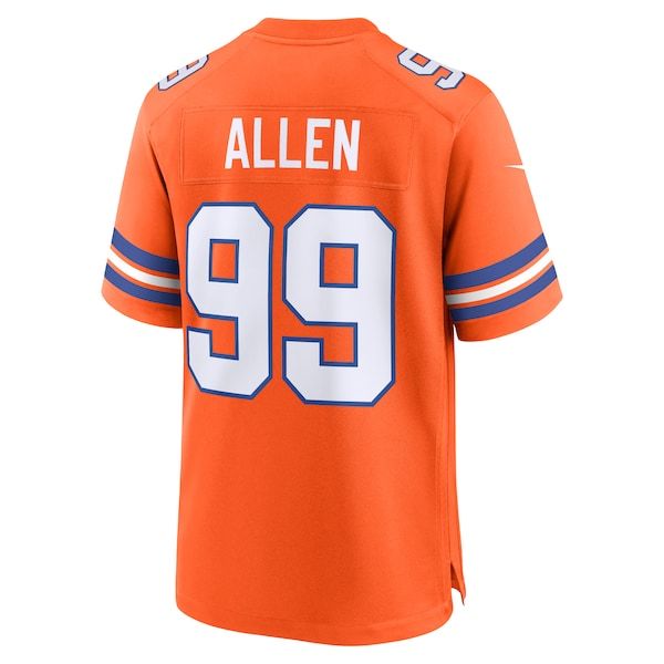 Nike Zach Allen Denver Broncos Alternate Game Jersey Orange