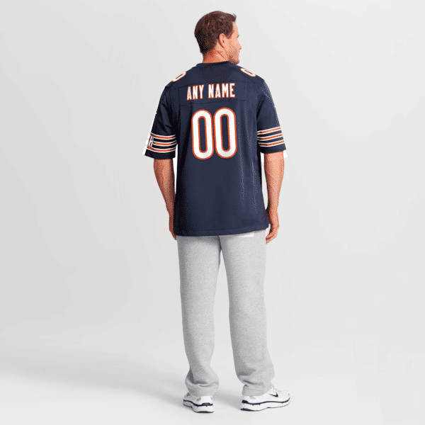 Nike Chicago Bears Custom Game Jersey Navy