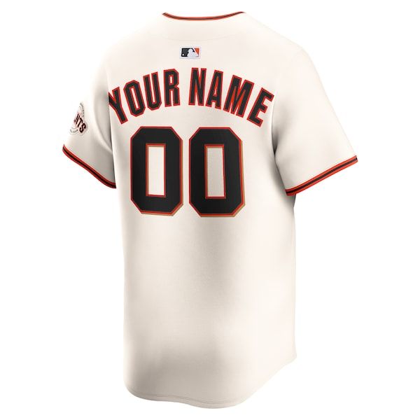 Nike San Francisco Giants Home Limited Custom Jersey Cream