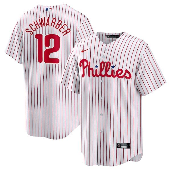 Nike Kyle Schwarber Philadelphia Phillies Home Replica Jersey White
