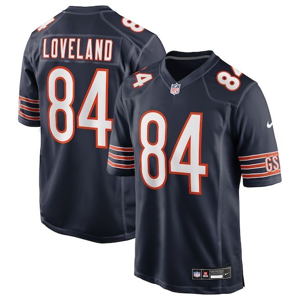 Nike Colston Loveland Chicago Bears Game Jersey Navy