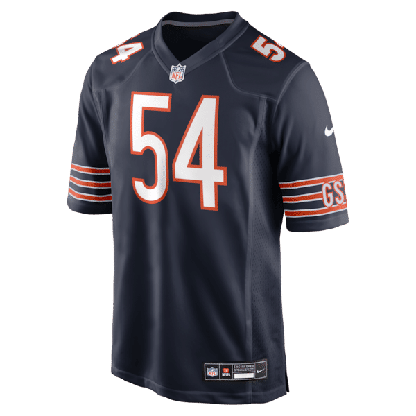 Nike Brian Urlacher Chicago Bears Game Retired Player Jersey Navy