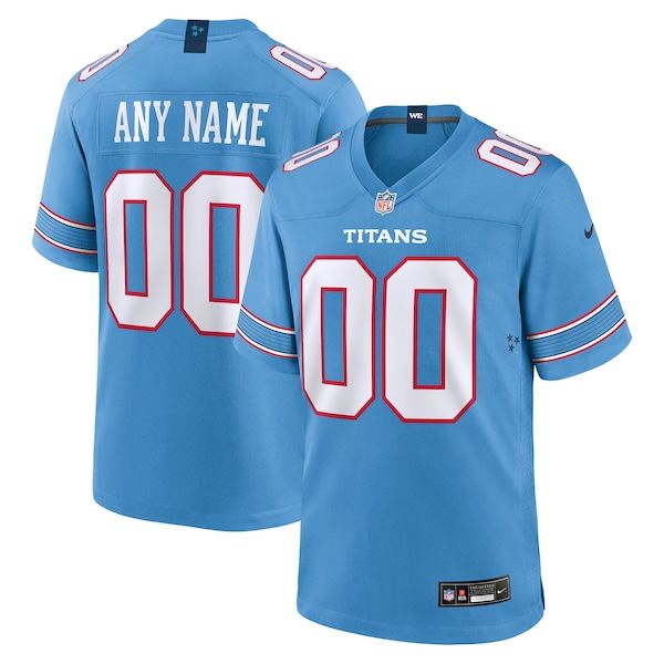 Nike Tennessee Titans Custom Game Jersey Light Blue