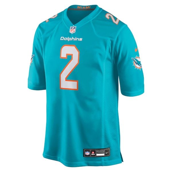 Nike Malik Willis Miami Dolphins Game Jersey Aqua