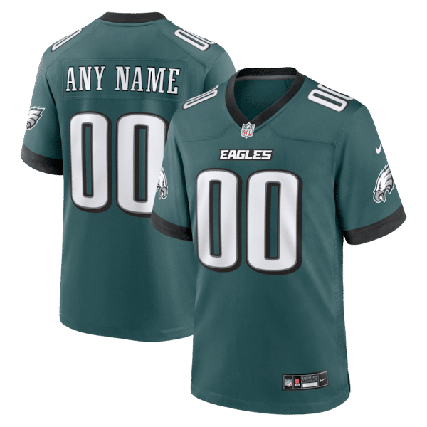 Nike Philadelphia Eagles Custom Game Jersey Midnight Green