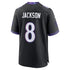 Nike Lamar Jackson Baltimore Ravens Alternate Game Jersey Black