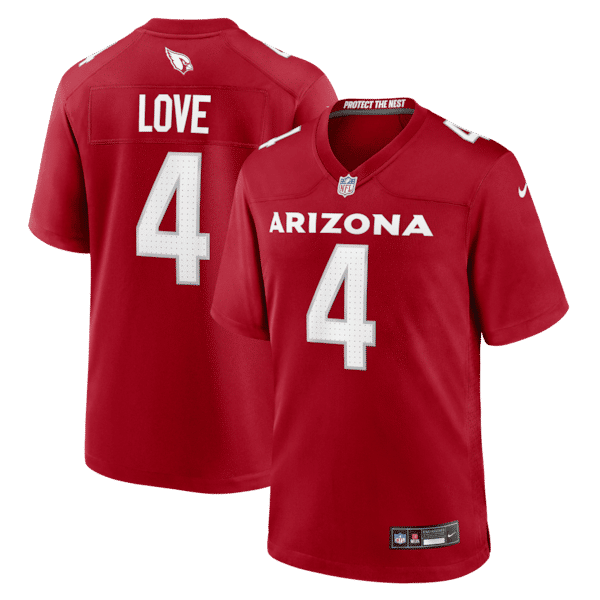 Nike Jeremiyah Love Arizona Cardinals 2026 NFL Draft First Round Pick No. 3 Game Jersey Cardinal