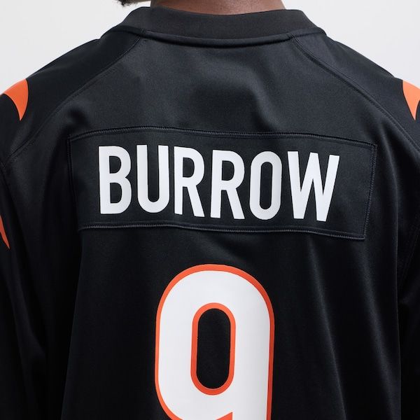 Nike Joe Burrow Cincinnati Bengals Game Jersey Black