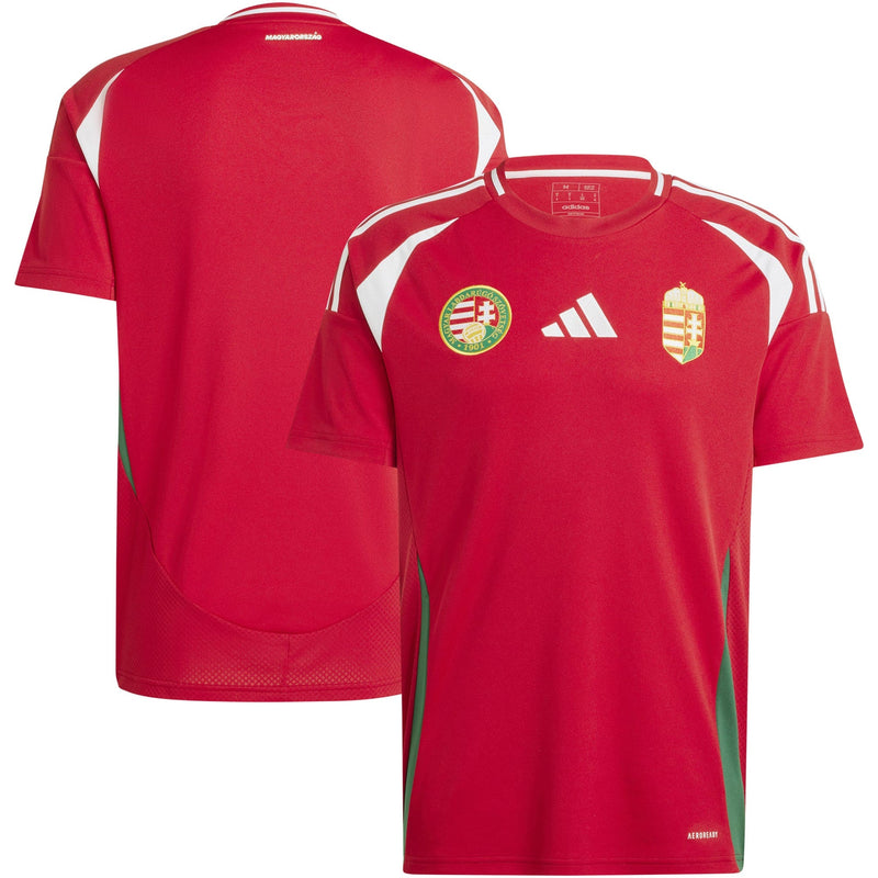 Hungary adidas Home Shirt 2024 Custom Jersey - Red