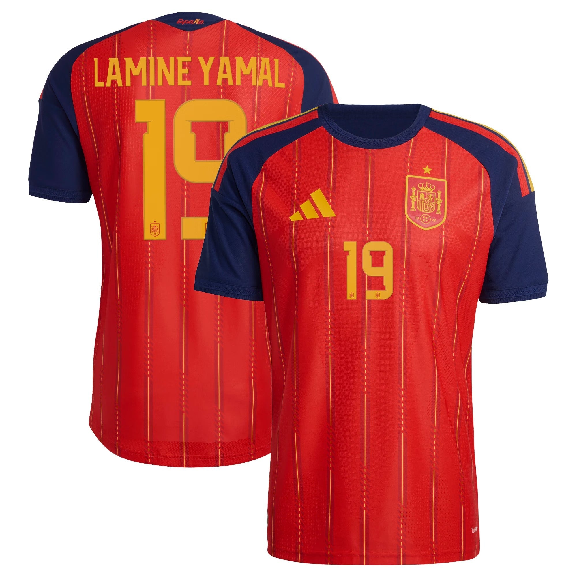 adidas Spain National Team 2026 Home Player Edition Jersey – Lamine Yamal #10 – Red/Yellow