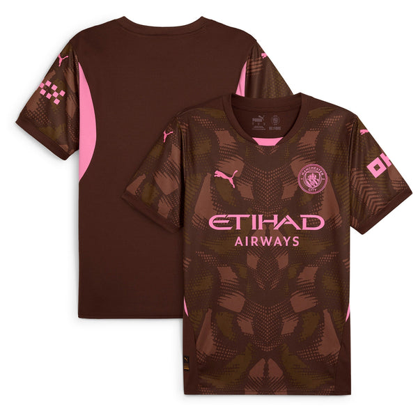 Manchester City Puma Goalkeeper Shirt 2024-25 Custom Jersey - Brown