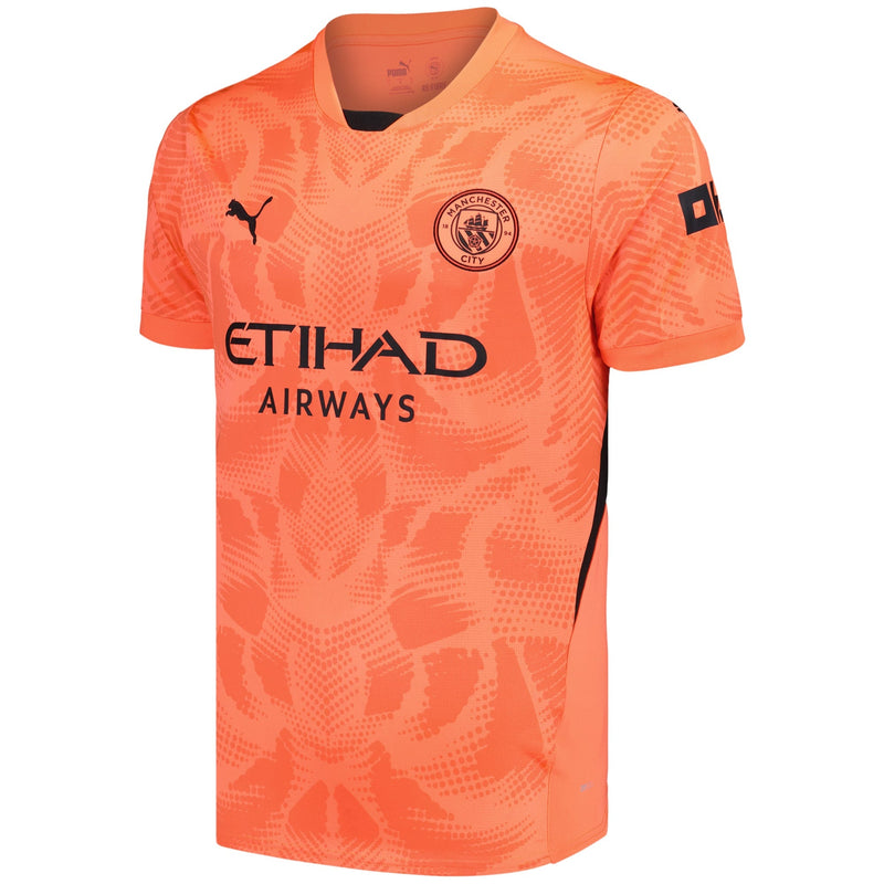 Manchester City Puma Goalkeeper Shirt 2024-25 Custom Jersey - Orange