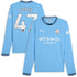 Manchester City PUMA Home Shirt 2024-25 - Long Sleeve with Foden 47 printing Jersey - Blue