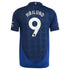 Manchester United EPL adidas Away Shirt 2024-25 with Højlund 9 printing Jersey - Blue