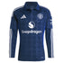 Manchester United EPL adidas Away Shirt 2024-25 - Long sleeve with Rashford 10 printing Jersey - Blue - Jersey Teams World
