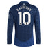 Manchester United EPL adidas Away Shirt 2024-25 - Long sleeve with Rashford 10 printing Jersey - Blue - Jersey Teams World