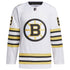 David Pastrnak Boston Bruins adidas Primegreen 100th Anniversary  Player Jersey - White
